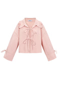 Gimme Cotton Bow Jacket: Spring/Summer Casual Elegance